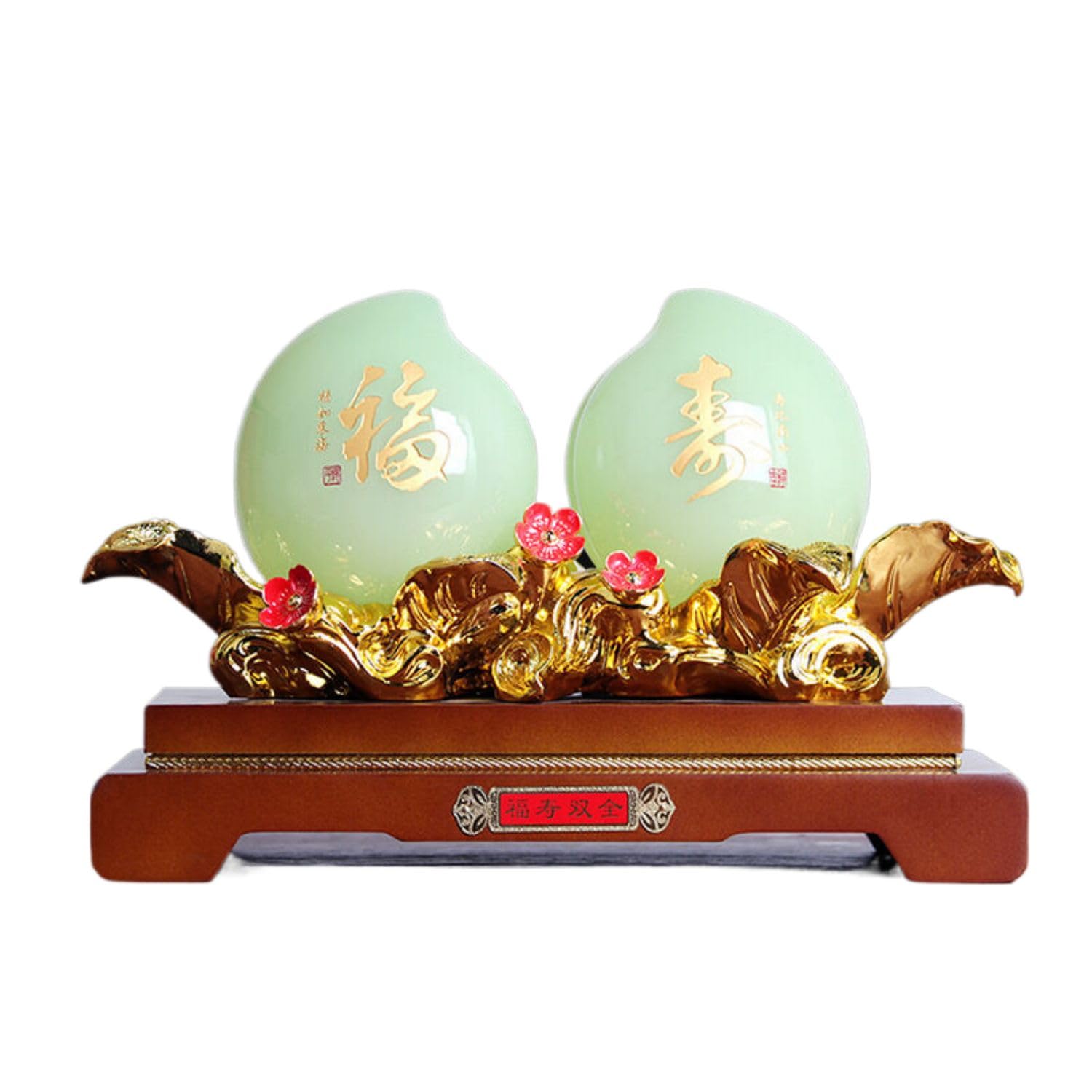 真作/應一/寿老舞鶴/双幅/布袋屋掛軸HD-218 Amazon.com: 寿桃摆件福寿双全客厅书房家居装饰品送长辈领导爷爷