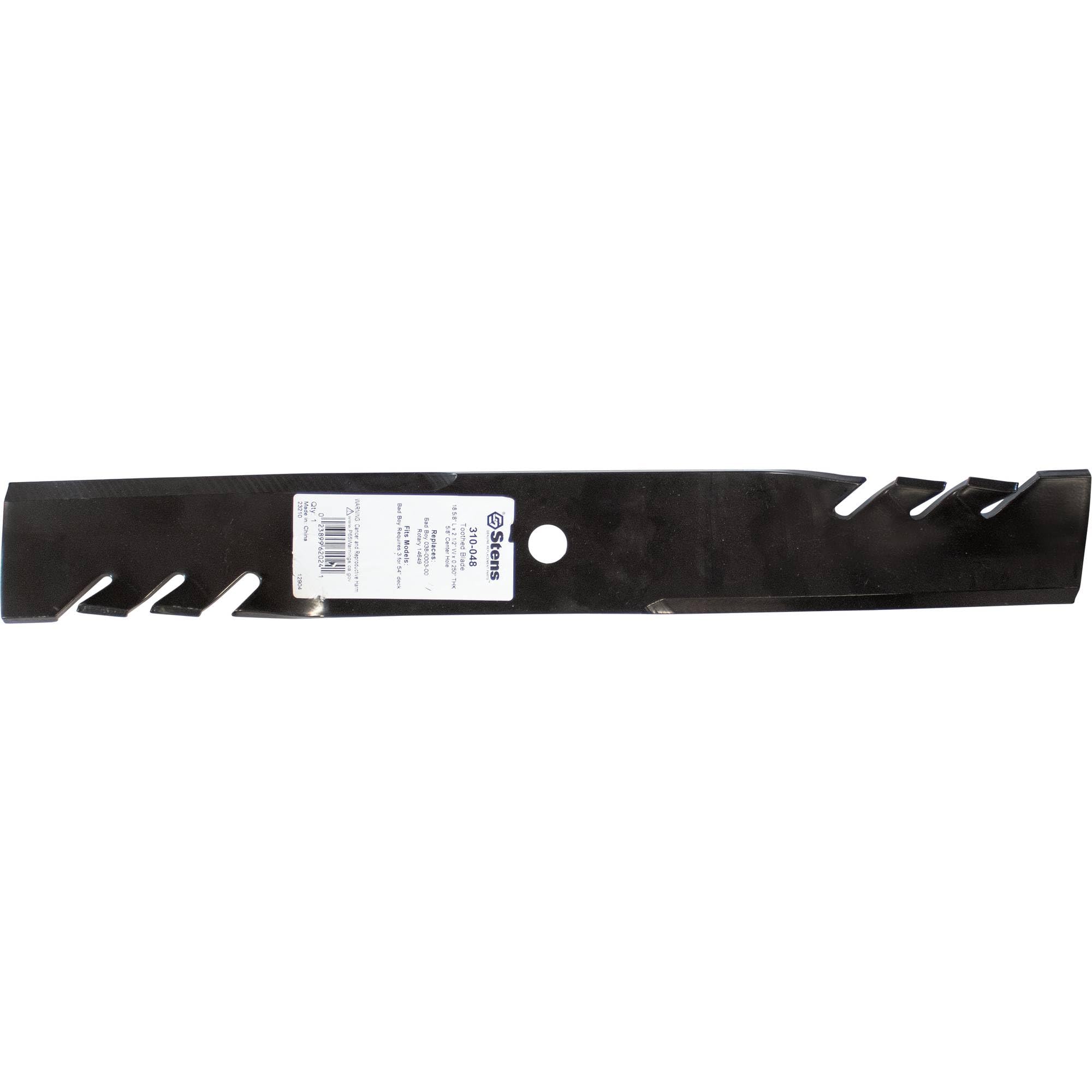 Lame dentée Stens 310-048 anti-vibration pour plateau Bad Boy 54 pouces