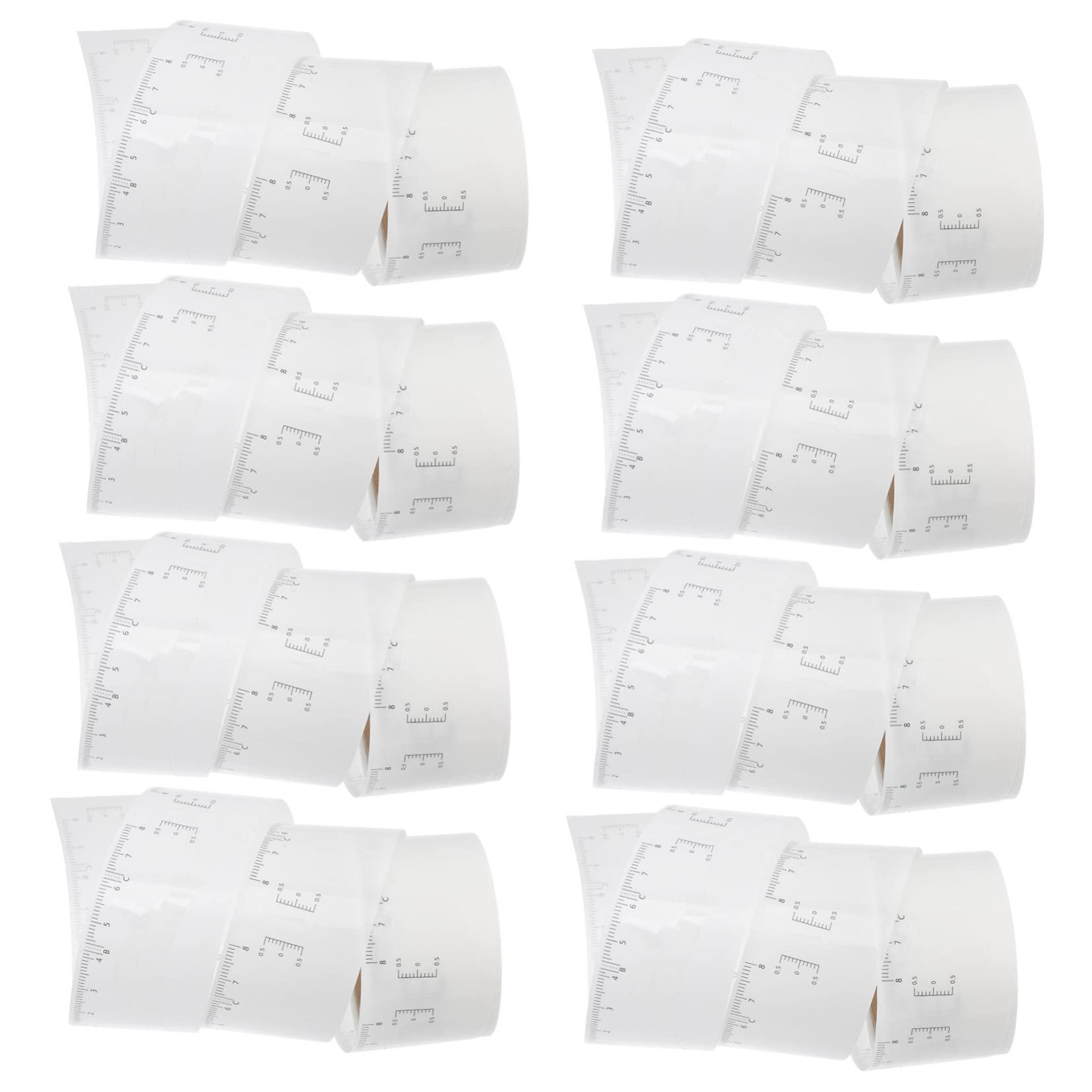 MAGICLULU 4 Set Efficiente Per Modellare Le Sopracciglia Stencil Per Sopracciglia Righello Per Sopracciglia Simmetriche in Qualsiasi Momento 50 Pezzi * 4