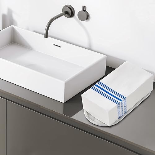 Miniatura 3 de Vplus Paquete de 300 toallas desechables para baño, servilletas decorativas de baño, suaves y absorbentes, toallas de mano de papel desechables para