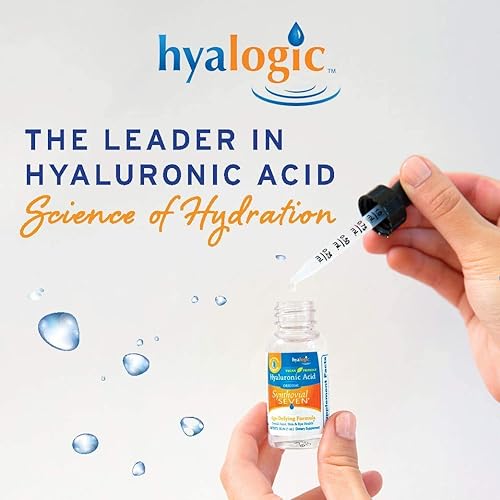 Miniatura 4 de Hyalogic Liquid Synthovial Seven - Suplemento oral de ácido hialurónico de 1 oz con bálsamo labial HA Stick - Hidratación de piel, cuerpo y labios