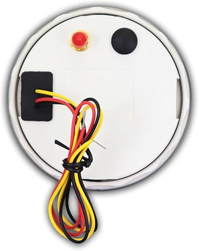 Miniatura 3 de MOTOR METER RACING W Pro 3.346 in 3-38" GPS Velocímetro Digital Odómetro 160 MPH impermeable negro dial blanco LED para coche camión barco marino