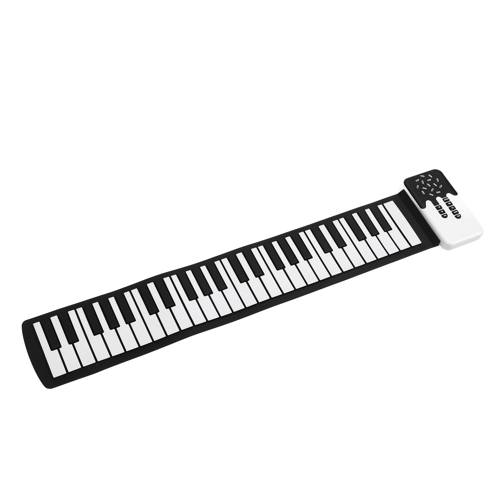 Rollpiano mit 49 Tasten, Wasserdichte, Faltbare Elektronische Tastatur aus Silikon, Tragbares Musikinstrument mit Integriertem Lautsprecher und 8 Tönen, Ideal für Anfänger und Reisen