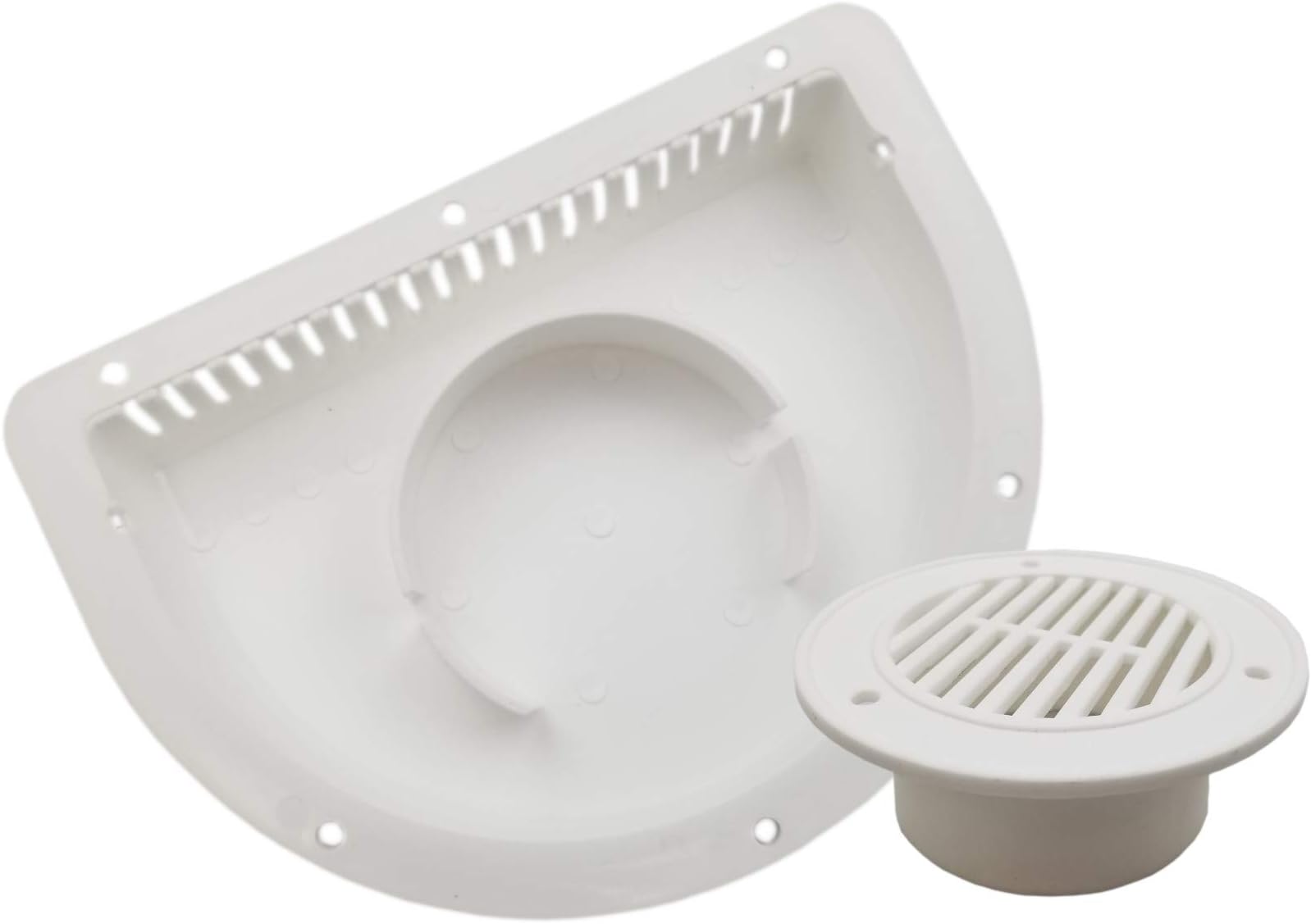 RV ATV Cycle Truck Cargo Work Trailer White Side Air Vent