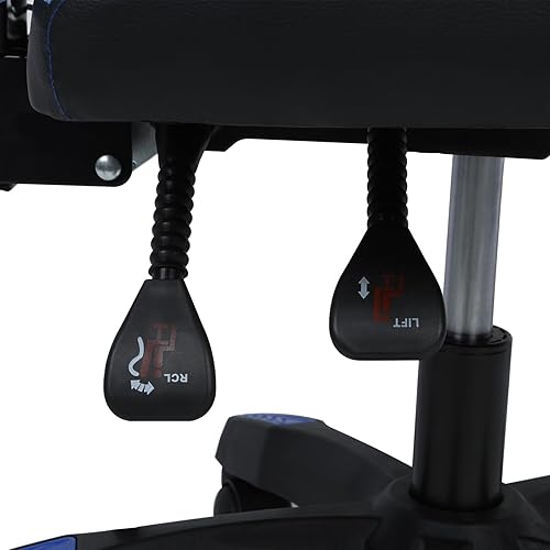Miniatura 7 de YOXIER Sillas de videojuegos, silla de juegos para niños, silla ergonómica para juegos, luces LED, silla ergonómica de masaje para computadora con