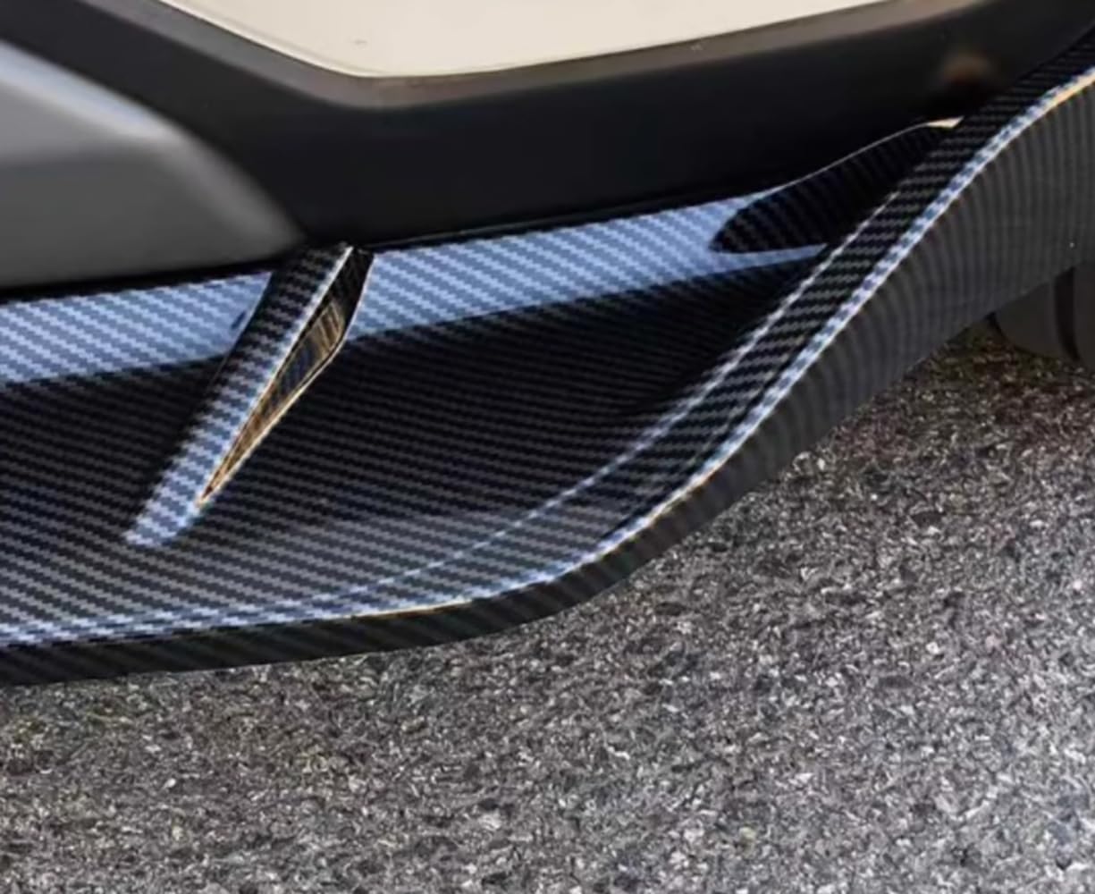 JIEOSDIN Car Accessories Front Lip Lower Chin Spoiler Splitter Compatible with Nissan New Rogue 2021 2022 2023 (Carbon Fiber Style) 3PCS ABS