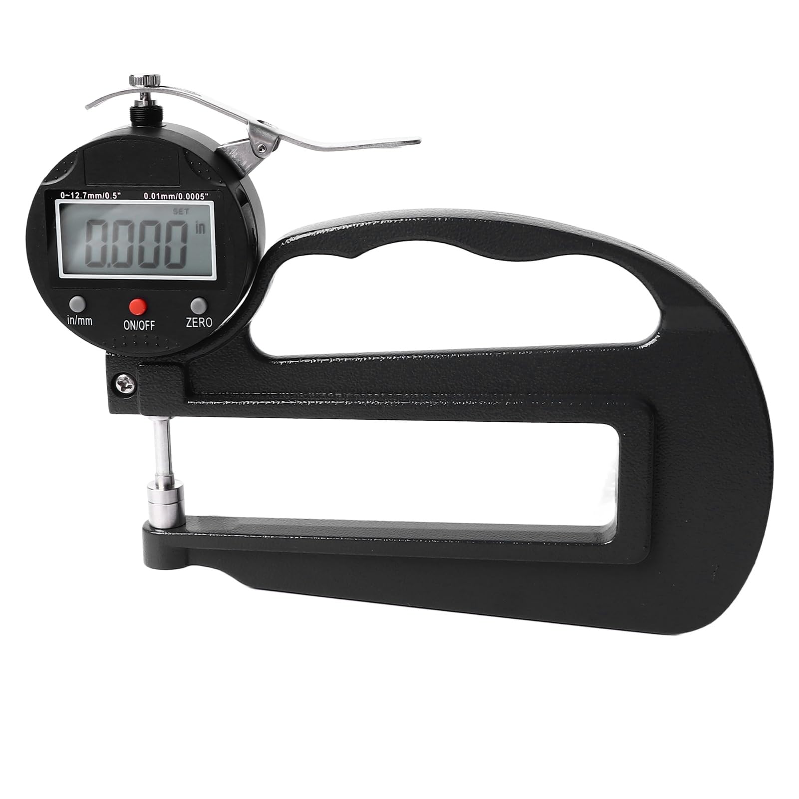 Medidor de Espesor Digital y Micrómetro Electrónico, 0-12,7 mm, Precisión 0,01 mm, Pantalla LCD