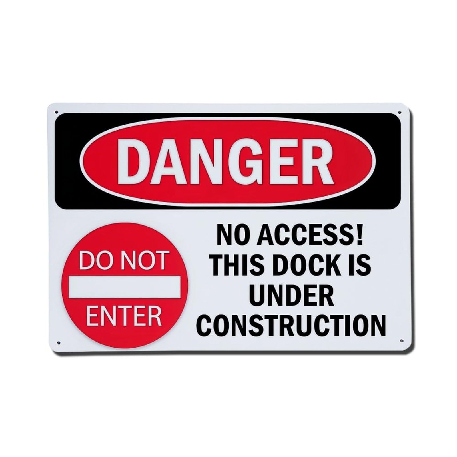 Jdfenggu Vintage Danger Do Not Enter Sign Retro Metal Tin Sign, Metal Poster For Bar, Home, Man Cave, Kitchen, Laundry Room Art Decor 8X12 Inch