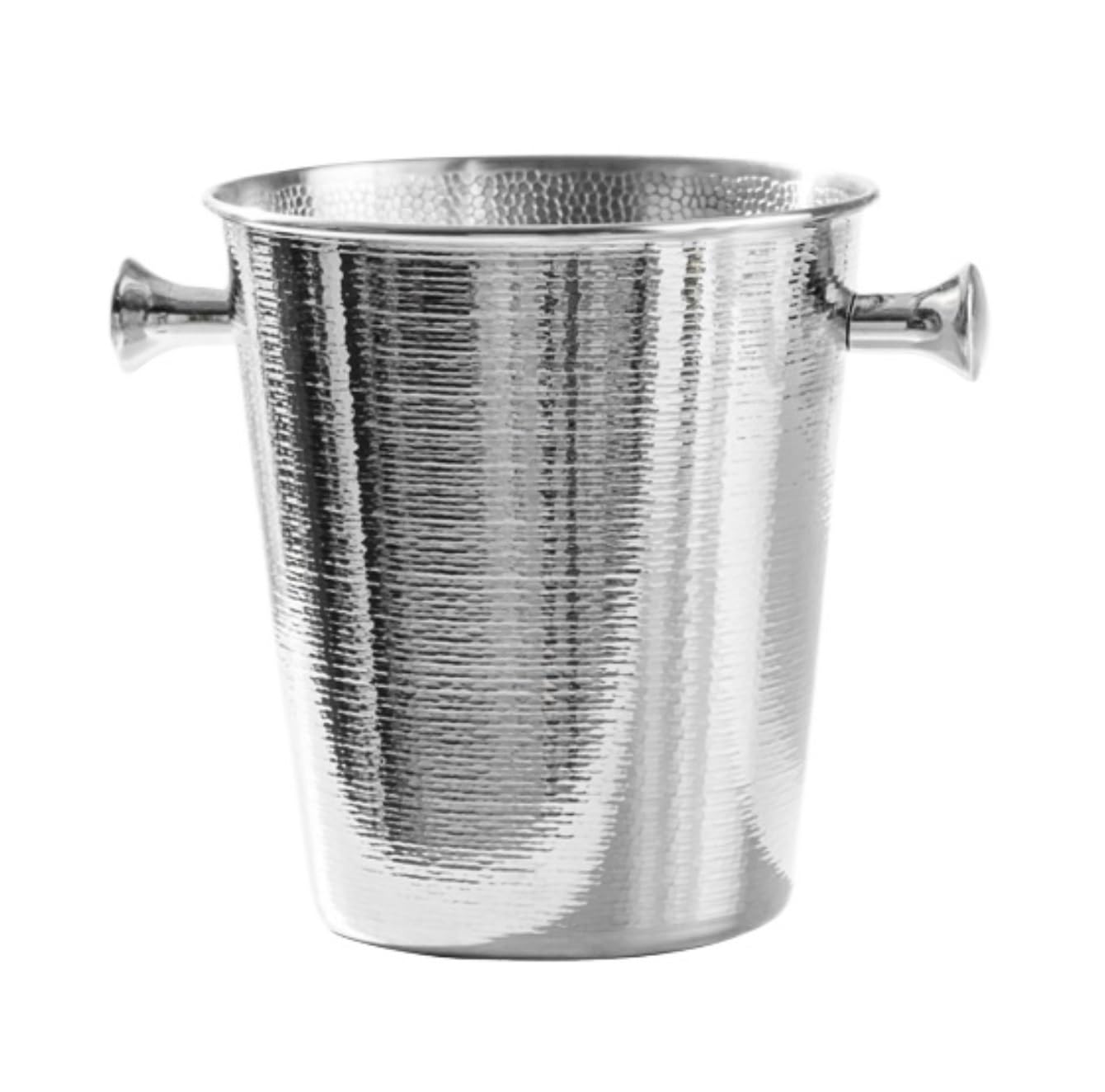 Cubo Hielo Cubo De Champán Metal, Hielo Martillado For Fiestas Y Bodas Accesorios Barra(Blue,Silver,2L)