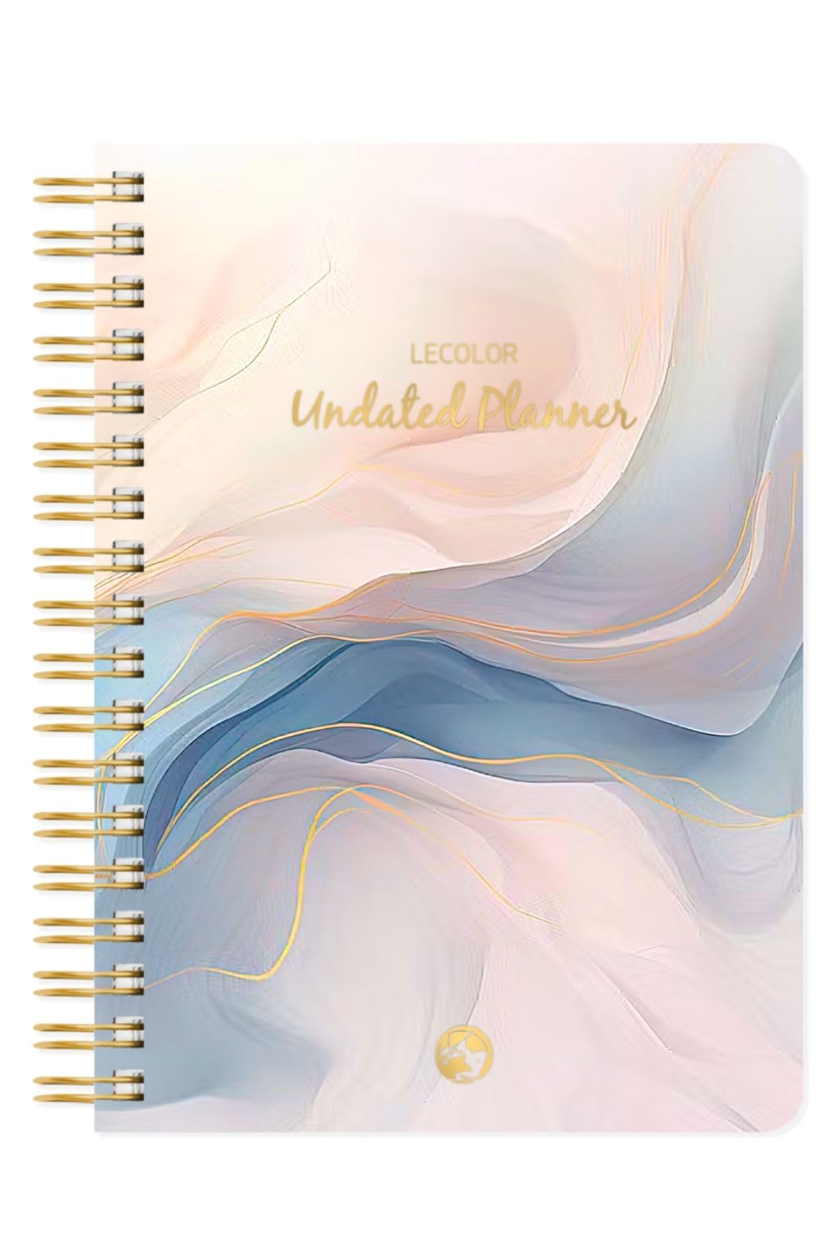 Le Color Süresiz Planlayıcı Spiralli Ajanda Defter Marble 17x24 cm
