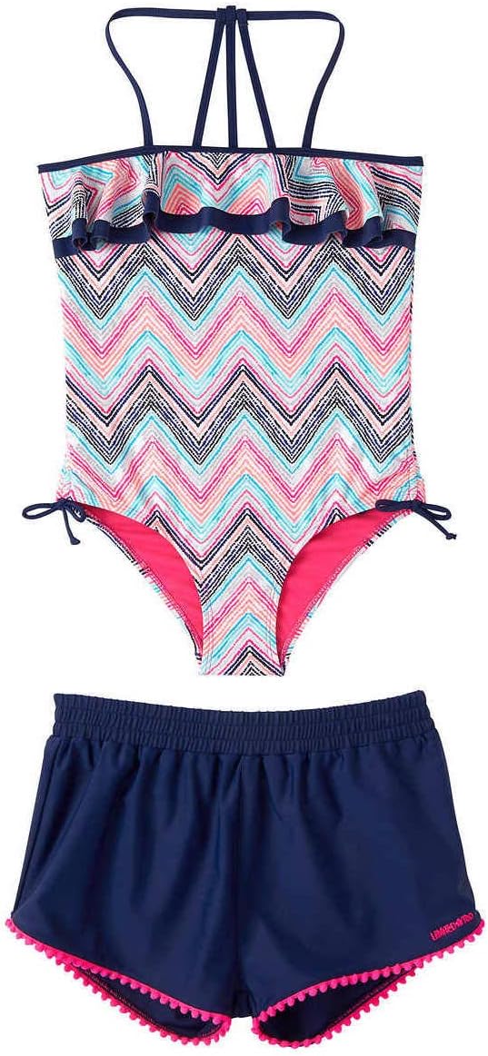 Limited Too Girls Bathing Suit and Shorts Set