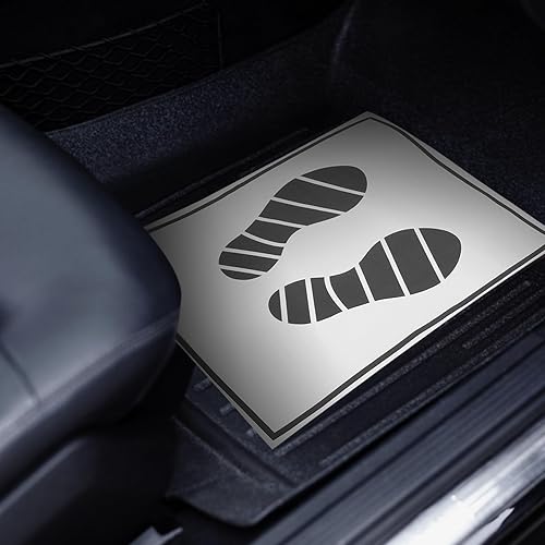 Miniatura 3 de VICASKY 50 tapetes de papel desechables para el suelo de los autos, tapetes automotrices para cubrir los pies del vehículo, protector de