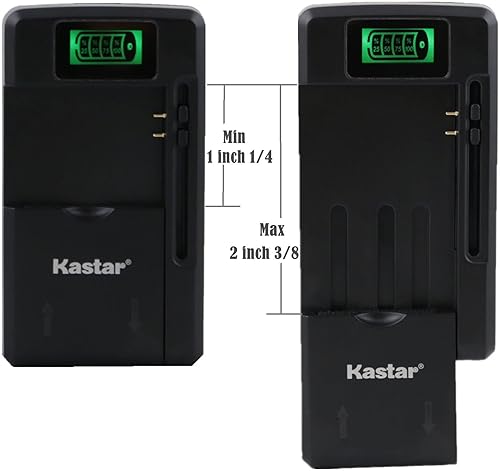 Miniatura 7 de Kastar Paquete de 2 baterías BL-5C y cargador LCD inteligente de repuesto para Retevis RT22 RT22S RT15 RT19, WLN KD-C1 Walkie Talkies, LUITON