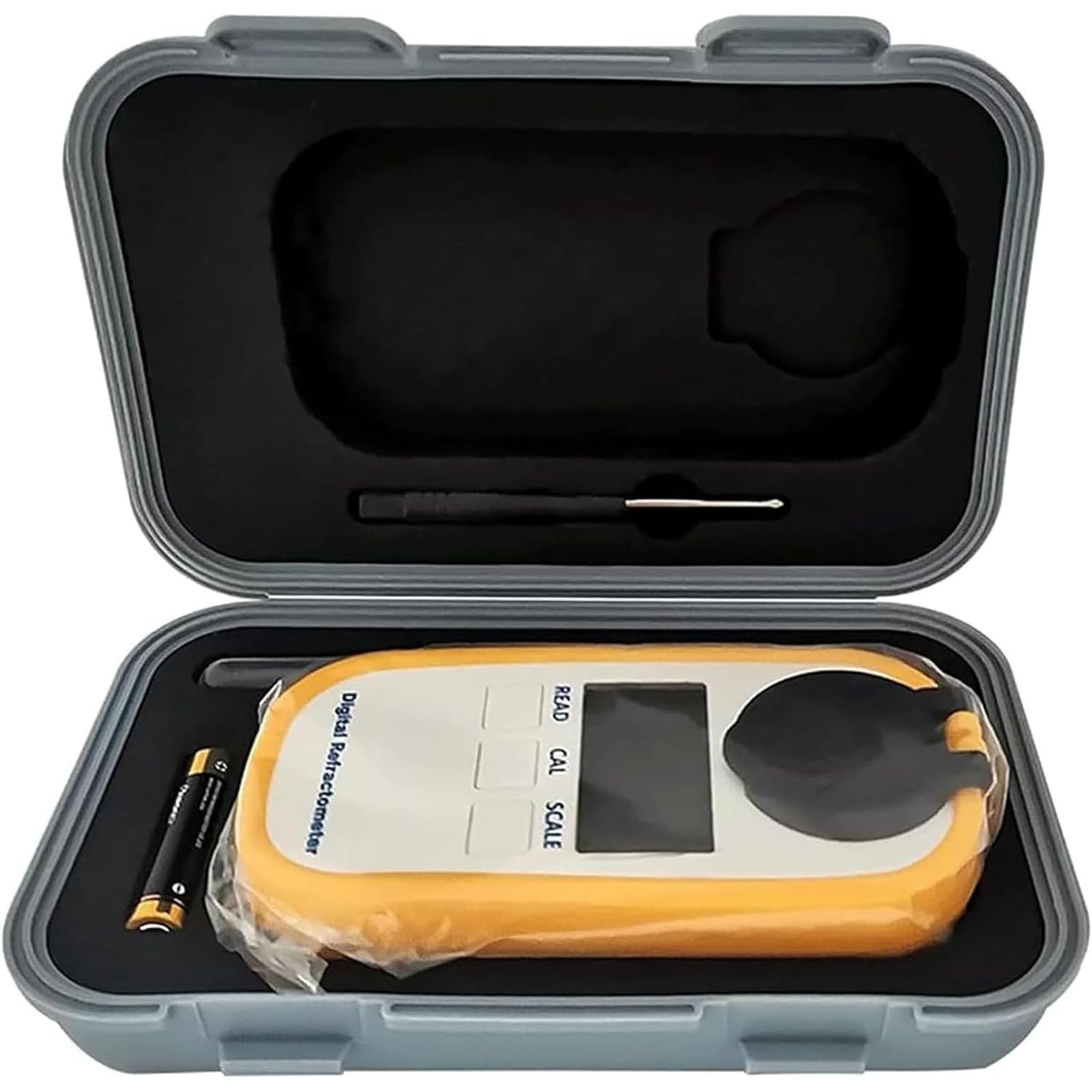 Genérico Medidor De Concentración De Calostro para Vacas Lecheras, Refractómetro Digital Led Portátil, Precisión De 0,2 G/DL, Rango De Detección De 0 A 50 G/DL