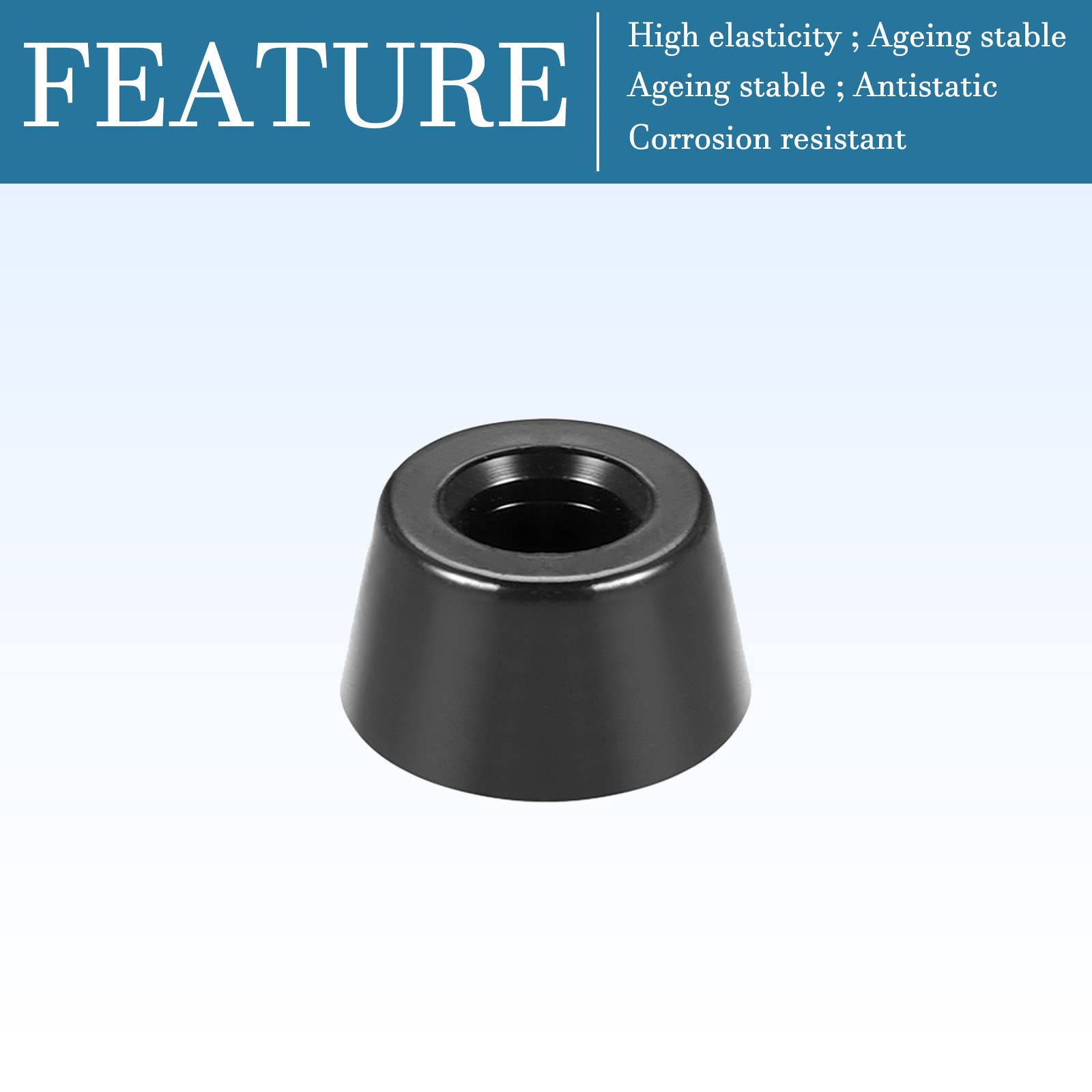 Set Di 9 Piedini In Gomma Autoadesivi Da 3,5mm, Neri/chiari - Foto 9