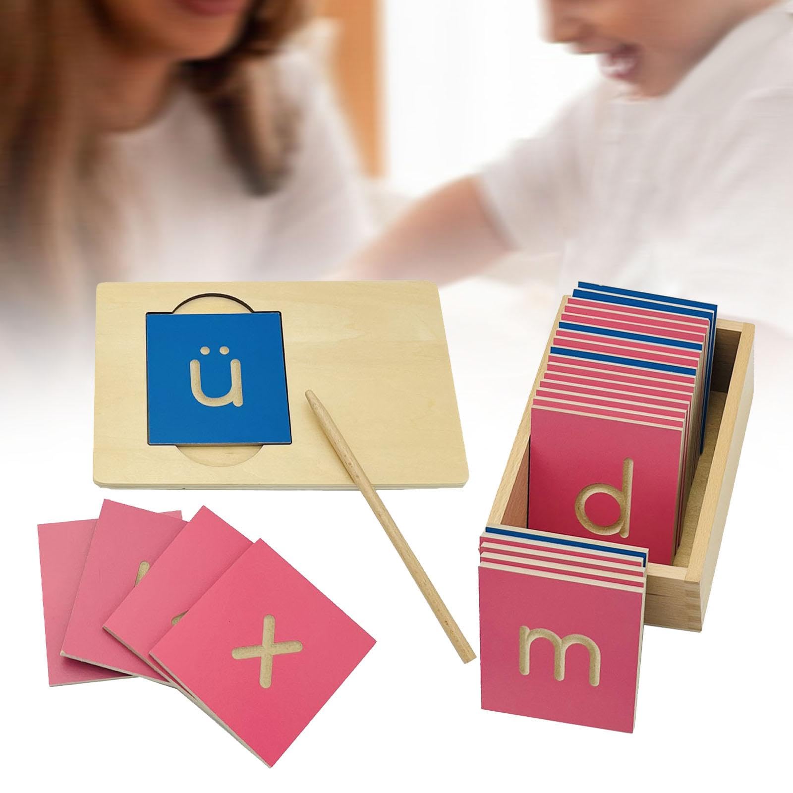Materiale Didattico per Bambini, Allenamento Linguistico, Metodo, Lavagna per Tracciare Le Lettere, Giocattolo Educativo per attività, Lettere