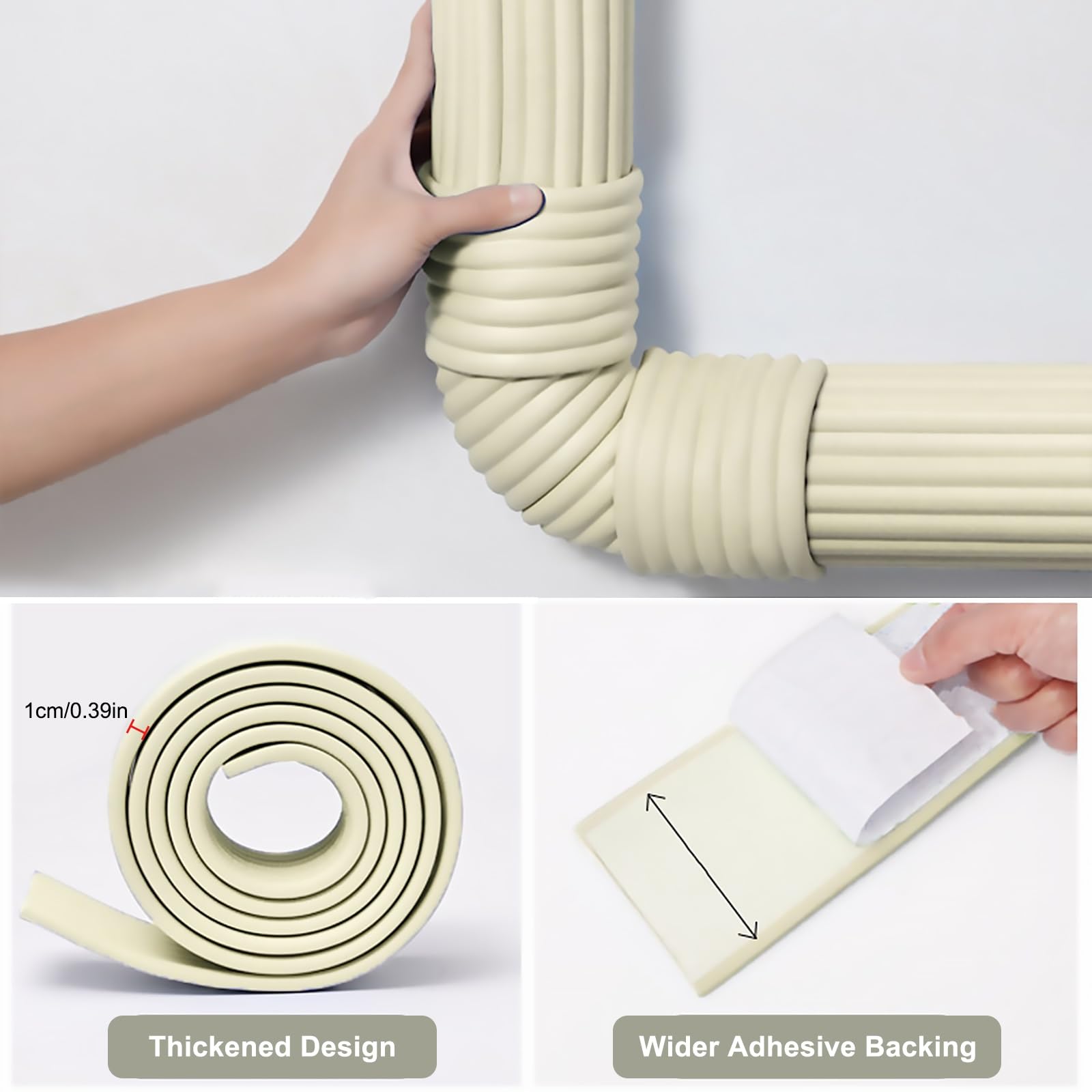 2m Isolante In Schiuma Per Tubi, Nastro Adesivo Autoadesivo Per Riduzione Del Rumore Idraulico Interno Ed Esterno, Forte Adesione, Nastro Isolante Avvolgente, Per Tubi Interni Ed Esterni(Grey,3pcs)