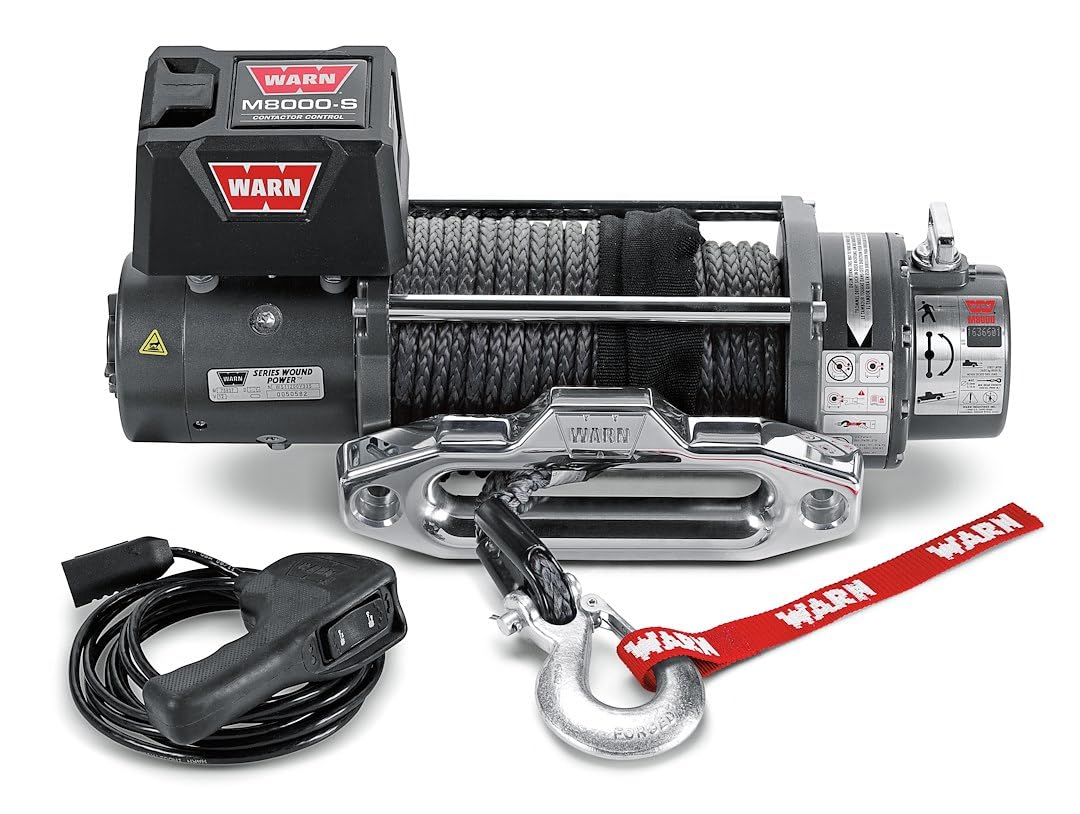Amazon.com: WARN 87800 M8000-S Series Electric 12V Winch with