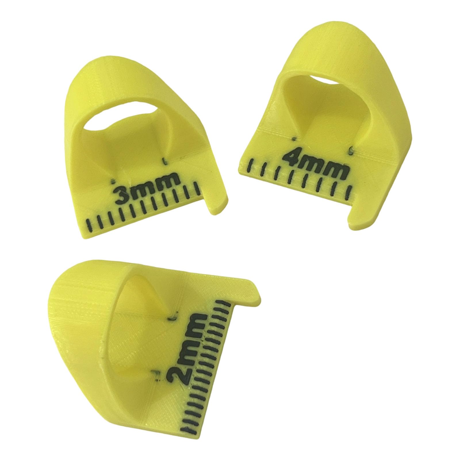 Yhplxyuus Lemon Yellow 3Pcs Finger Sewing Ruler With Millimeter Scale Patchwork Stitching Aid Quilting Measuring Tool For Sewing Quilting Craft Templates Ruler
