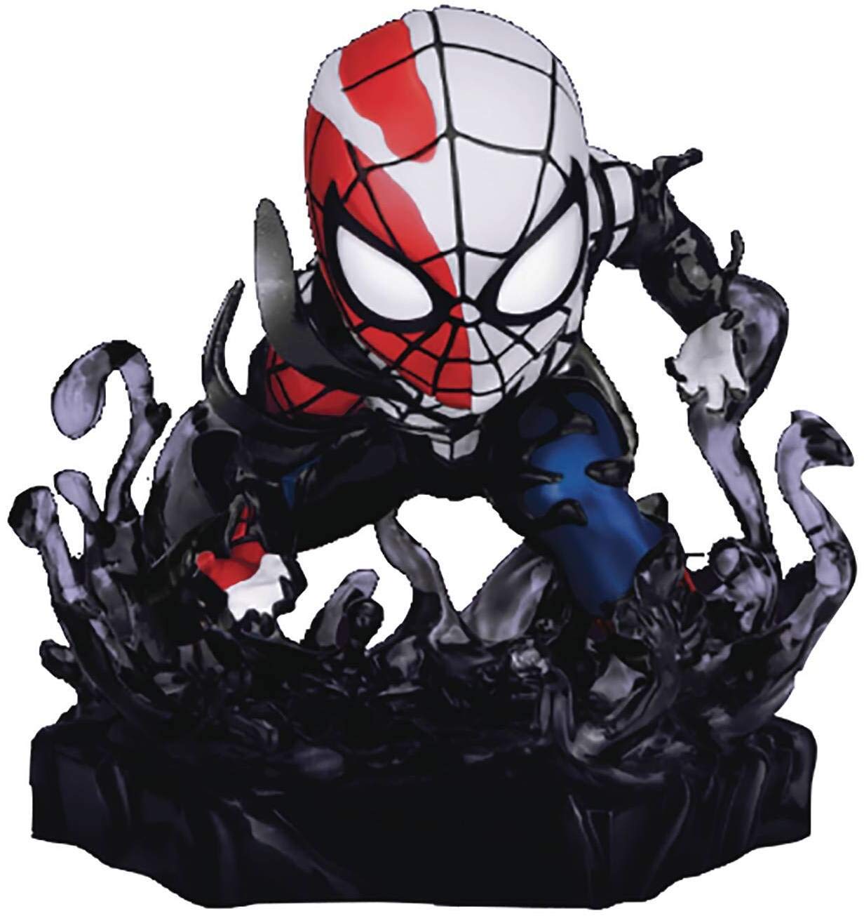 Beast Kingdom Marvel Maximum Venom: Venomized Spider-Man MEA-018 Mini Egg Attack Figure, Multicolor
