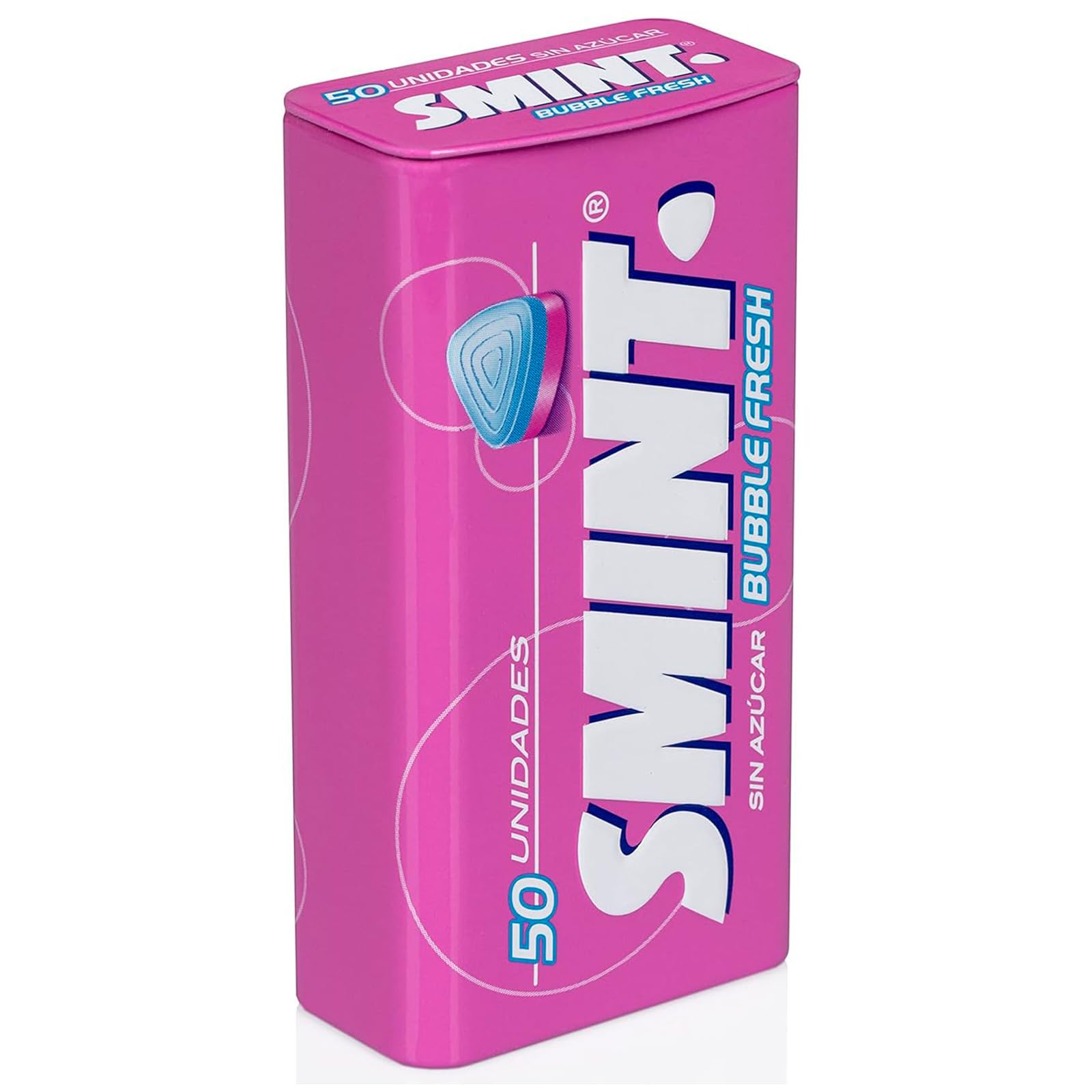Deliex - Smint Tin, Caramelo Smint Comprimido Sin Azúcar - 12 unidades de latas de 35 gr. (Total 420 gr.) (12, Bubblefresh)
