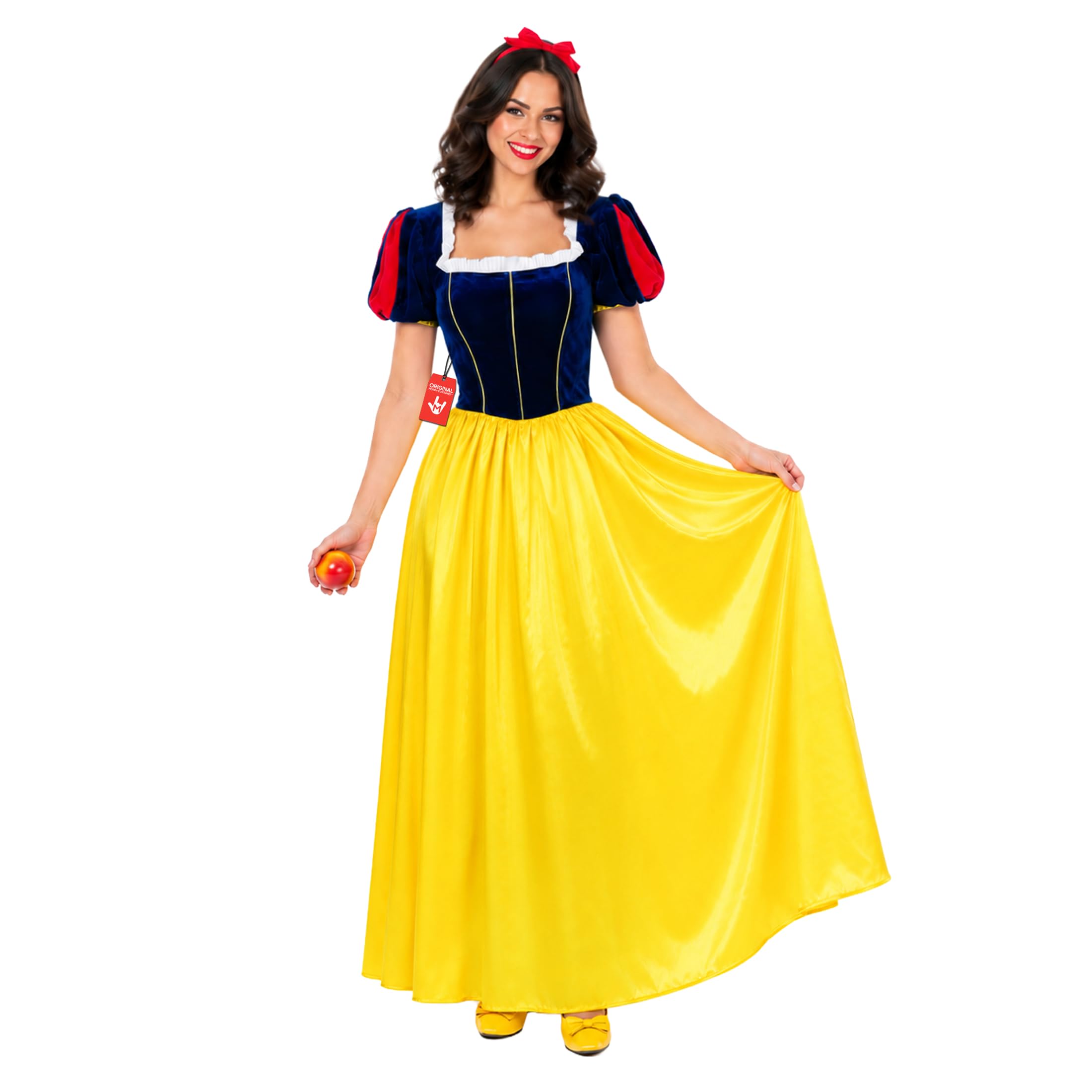 Fun Shack Disfraz Princesa de las Nieves Mujer, Traje Princesa de Cuento, Disfraces Princesas de Cuentos Infantiles, Disfraz Mujer Carnaval