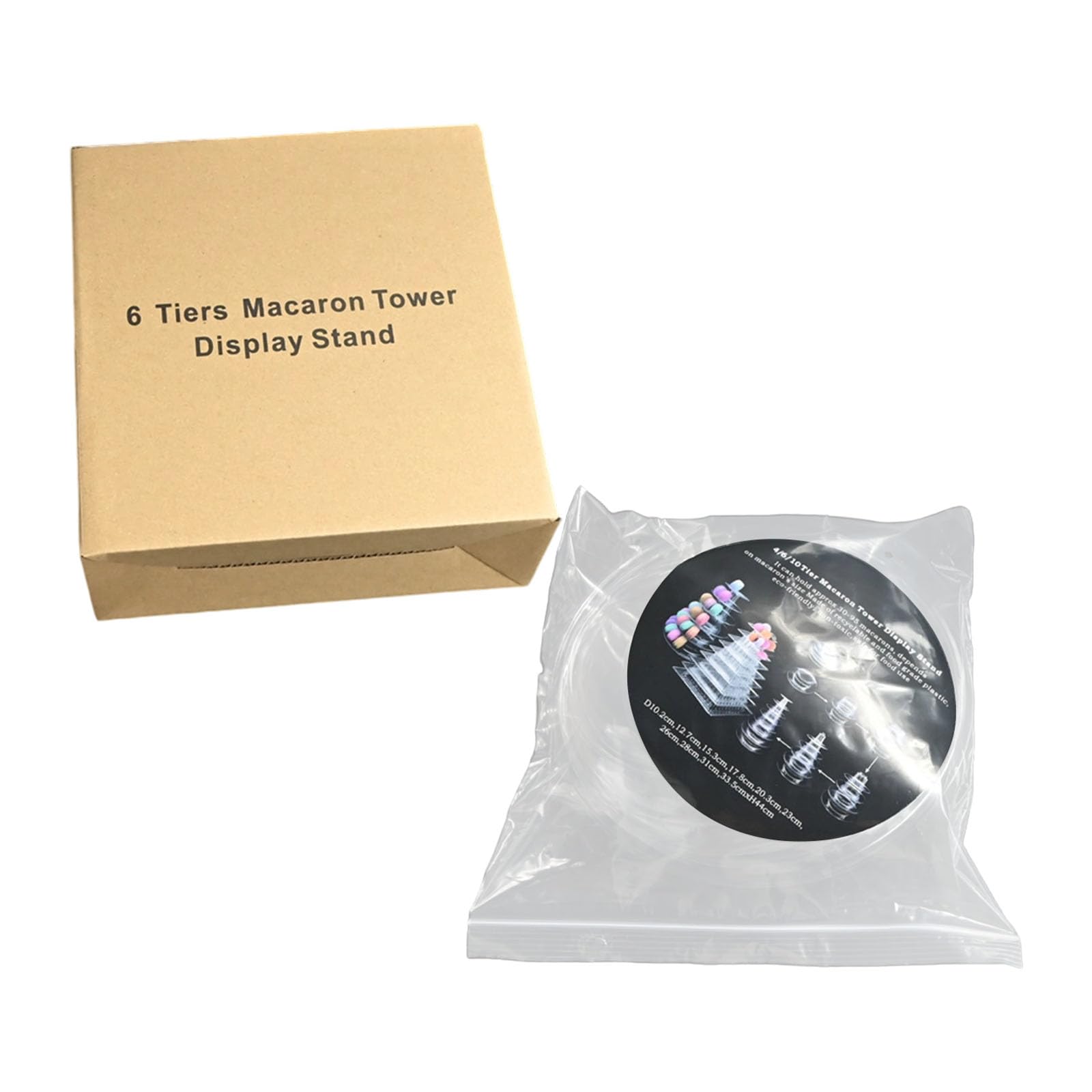 Nucelit Round Shape Macaron Display Stand Enhancing Visual Appeal Dessert Holder Perfect for Themed Parties and Event Space Saving