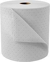 FLASHDRY Max Oil-Only Heavyweight Absorbent Pads - Tear-Resistant, Water-Repelling Spill Cleanup for Water, Garage, Factory | Made in USA (15"x150' Roll)