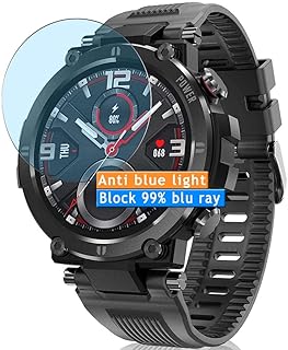 Vaxson 3-Pack Anti Luce Blu Pellicola Protettiva, compatibile con HopoFit HF09 D13 smartwatch Smart Watch, Screen Protector Film [Non Vetro Temperato] Nuovo