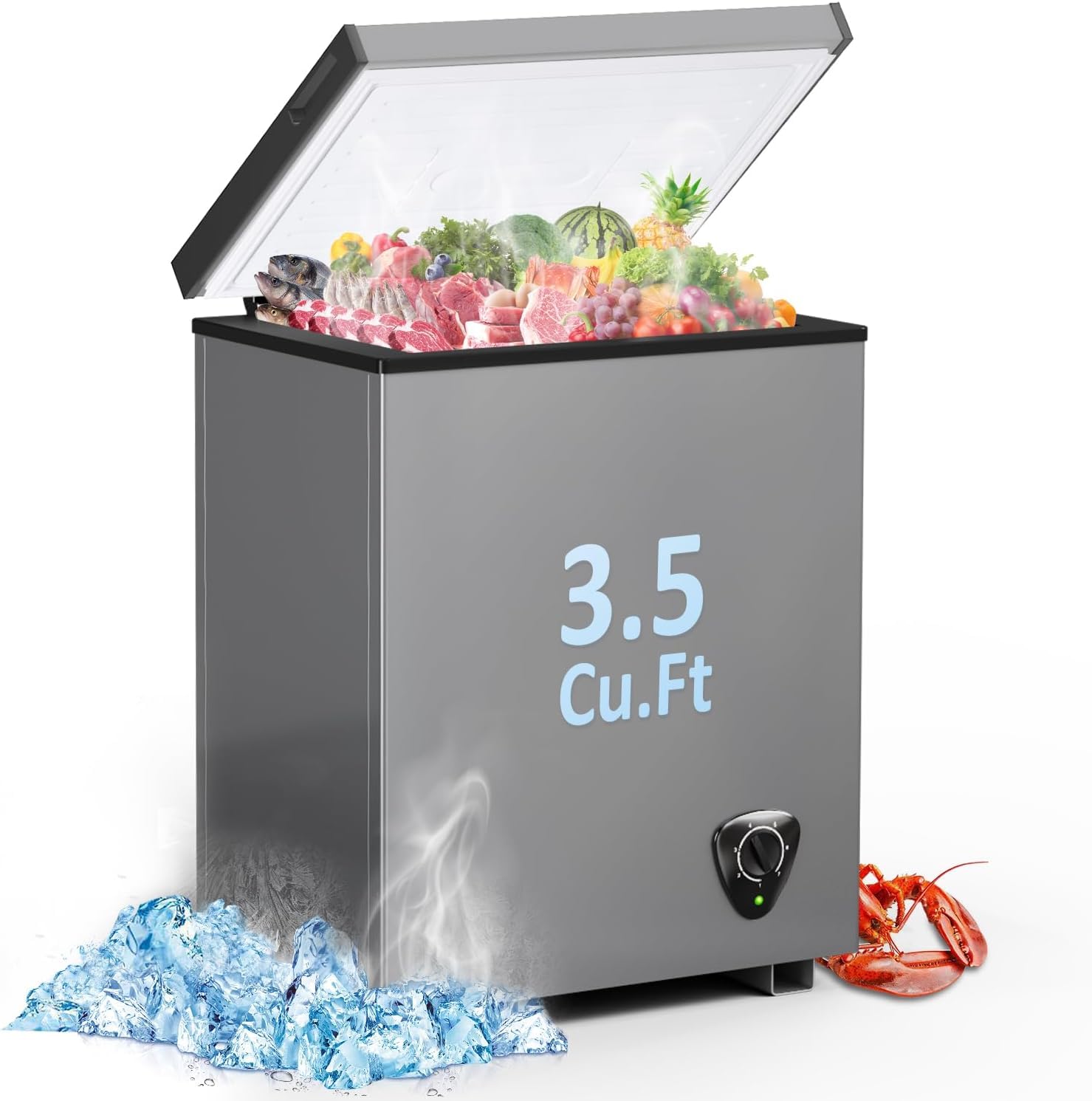 QWR-09 3.5 cu ft Compact Freezer