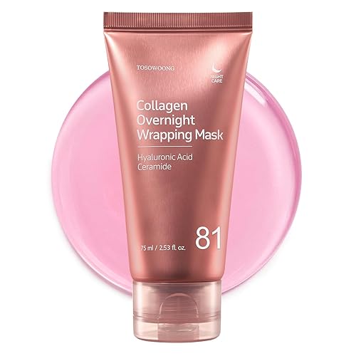 TOSOWOONG Collagen Overnight Wrapping Mask, 81% Collagen Peel Off Facial