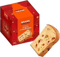 Panetone Frutas Cristalizadas 400g Brasil Cacau