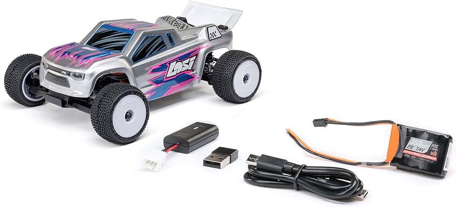 Losi Micro-T 2.0 フルセット Amazon.com: Losi Micro-T RC Car 1/28 2WD Silver RTR (Battery and