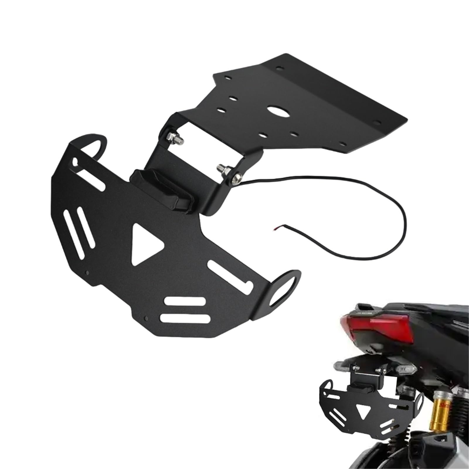 Portatarga Posteriore Corto Moto Per ADV160 ADV-160 2022-2025 Con Luce LED Integrata