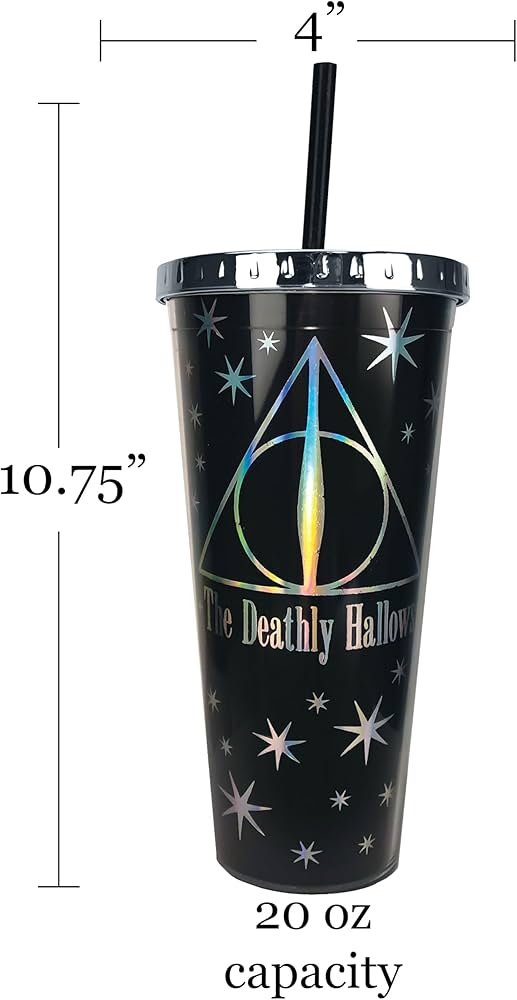 Amazon.com | Spoontiques Harry Potter Acrylic Foil Cup with Straw