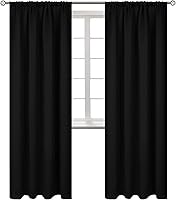 Vista 111 de Cortina opaca BGment con hueco por el que pasa la barra, 2 paneles