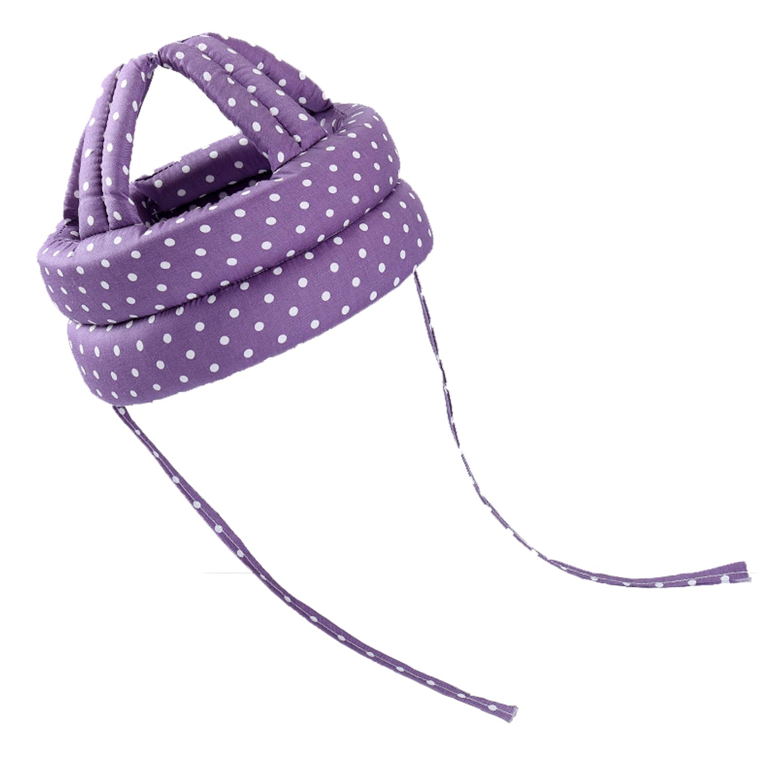 Casco de otoño para ancianos, grueso, suave, casco de ancianos con material transpirable, seguro y cómodo, casco protector ahuecado, color morado