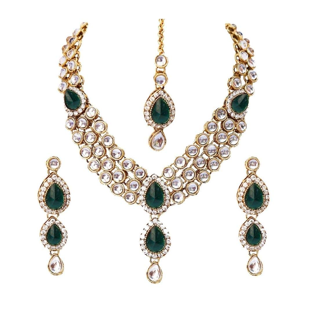 I Jewels Traditional Gold Plated Kundan Necklace Set for Women (IJ315G) (B07NBJZBS4) Amazon Price History, Amazon Price Tracker