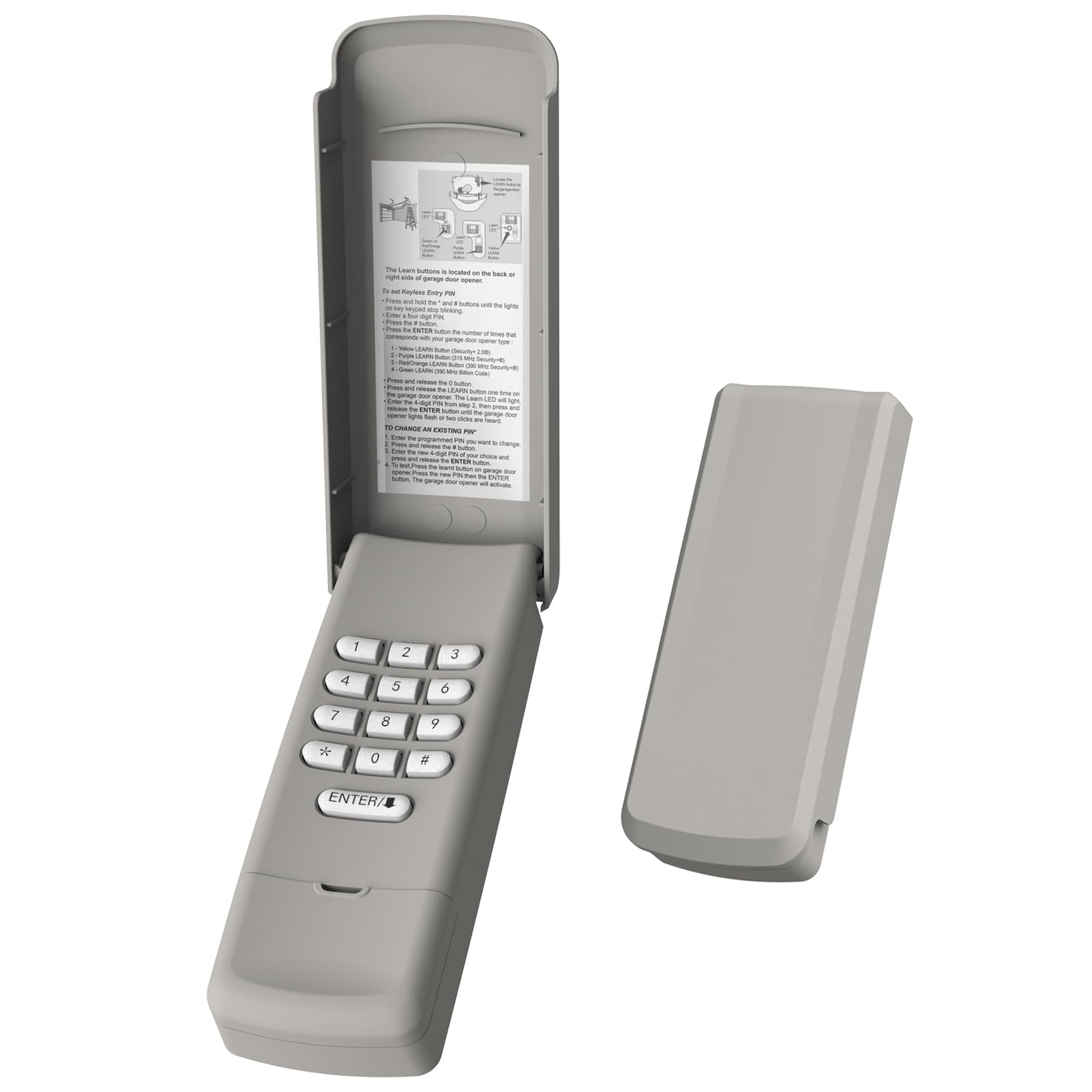 Garage Door Opener Keypad Universal Compatible with Liftmaster Chamberlain Craftsman Opener Remote Replace 877MAX 878MAX G940EV-P2 377LM 877LM 977LM 66LM CMXZDCG440 Wireless Keypad