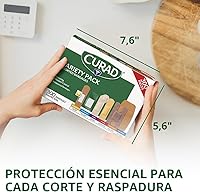 Vista 6 de CURAD Paquete surtido de vendajes variados, 300 unidades, 6 estilos, incluyendo antibacteriano, impermeable, transparente, plástico, resistente