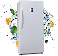 Vista 1 de Smad 14 Cu.Ft. Upright Freezer, Stand Up Freezer, Convertible Freezer/Refrigerator with LED Control Panel and Drawer, Standing Freezer Upright for