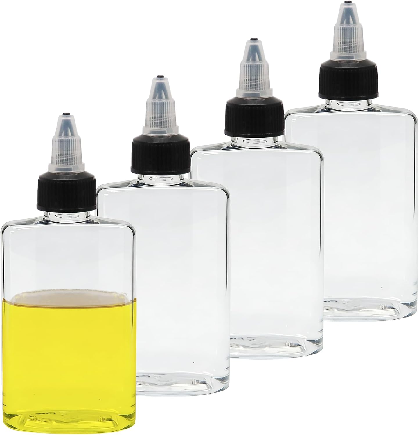 4 Pcs 100ML Oil Dispenser Bottles, Leak-Proof Twist Cap Squeeze