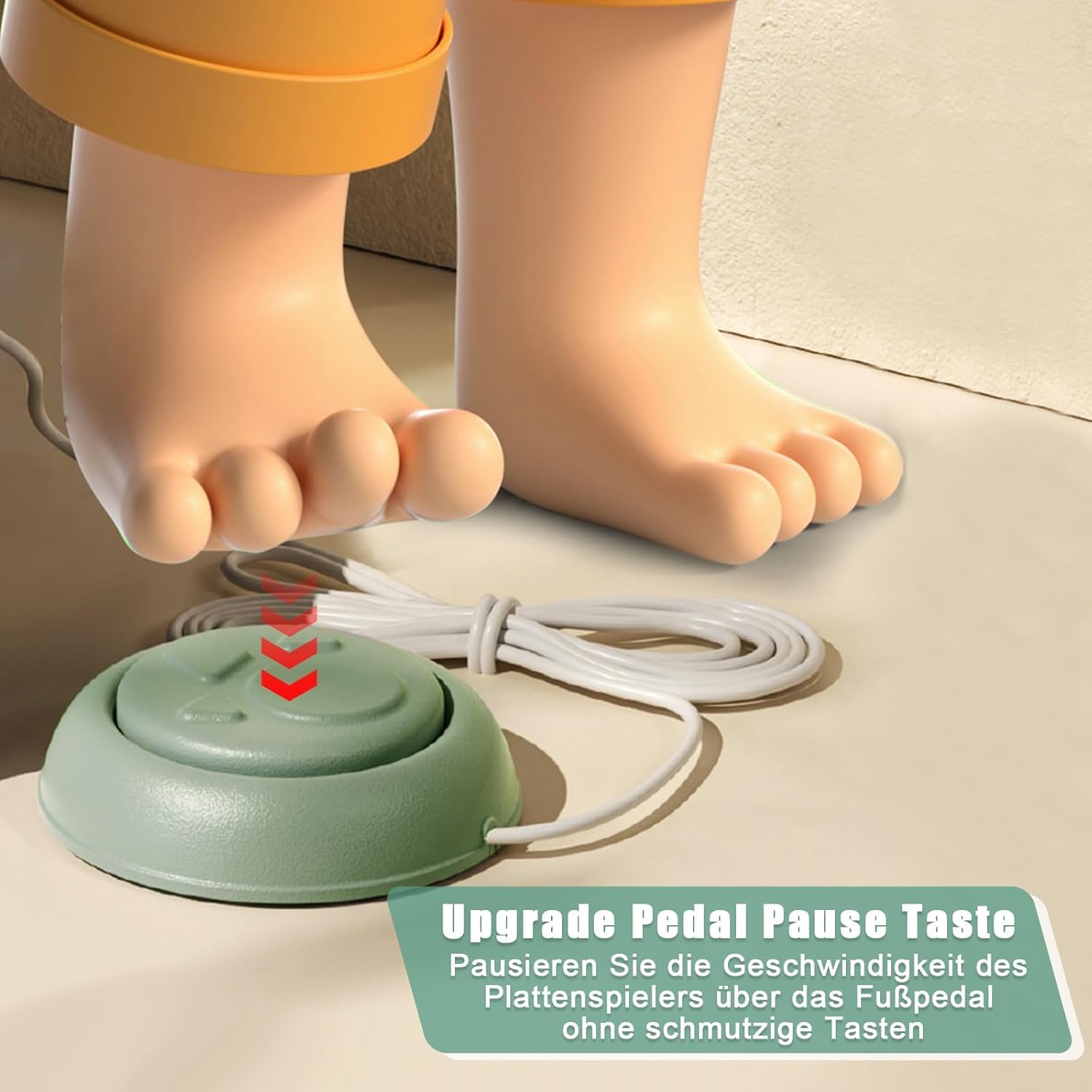 fisca Mini-Töpferscheibe, 4,7" Töpferscheibe für Kinder, Jugendliche und Erwachsene Anfänger, Plug-In-Motor, 1,32 lbs luftgetrockneter Ton, Bastelset für DIY, Keramikarbeiten und Kunstschaffen
