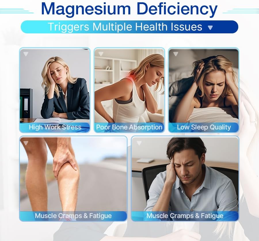 Miniatura 3 de Polvo de glicinato de magnesio, sueño, músculo, corazón y nervio, apoyo tranquilo y sueño para adultos, fácil de absorber, vegano, sin azúcar