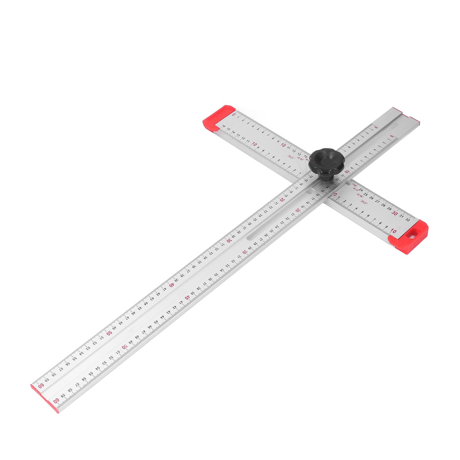 Generic Righello Combinato da 12 Pollici Goniometro in Acciaio Inossidabile e Alluminio con Scale in Pollici/mm per la Lavorazione del Legno Lavorazione dei Metalli Misurazione dell'angolo Marcatura
