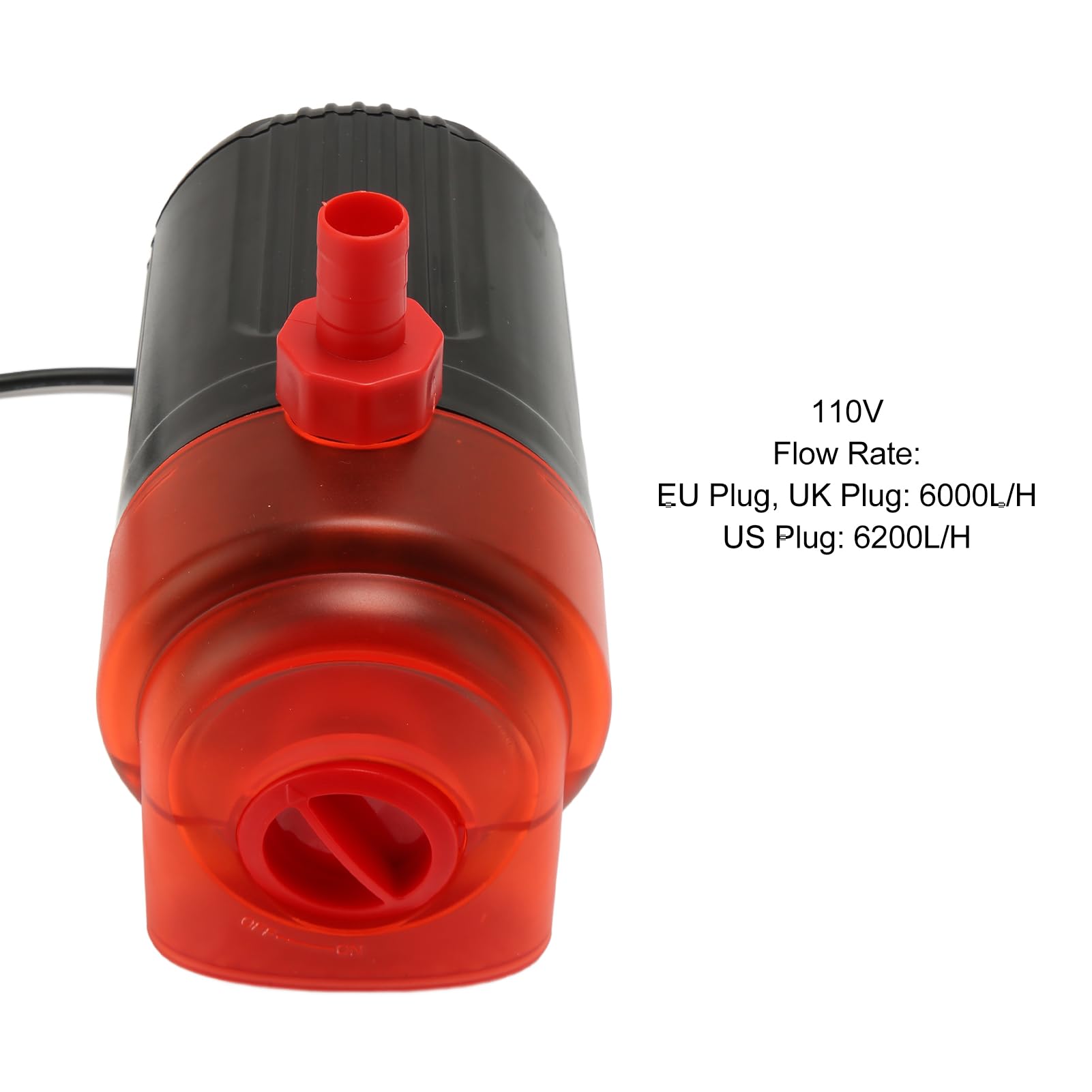 Fish, Aquarium Filter Pump Circulation Universal Adjustable Powerful Quiet for Sea Water (US Plug 110V)