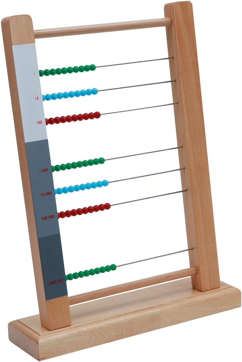 Large Bead FrameMontessori Eductional Materials Learning Tools Preschool Toys