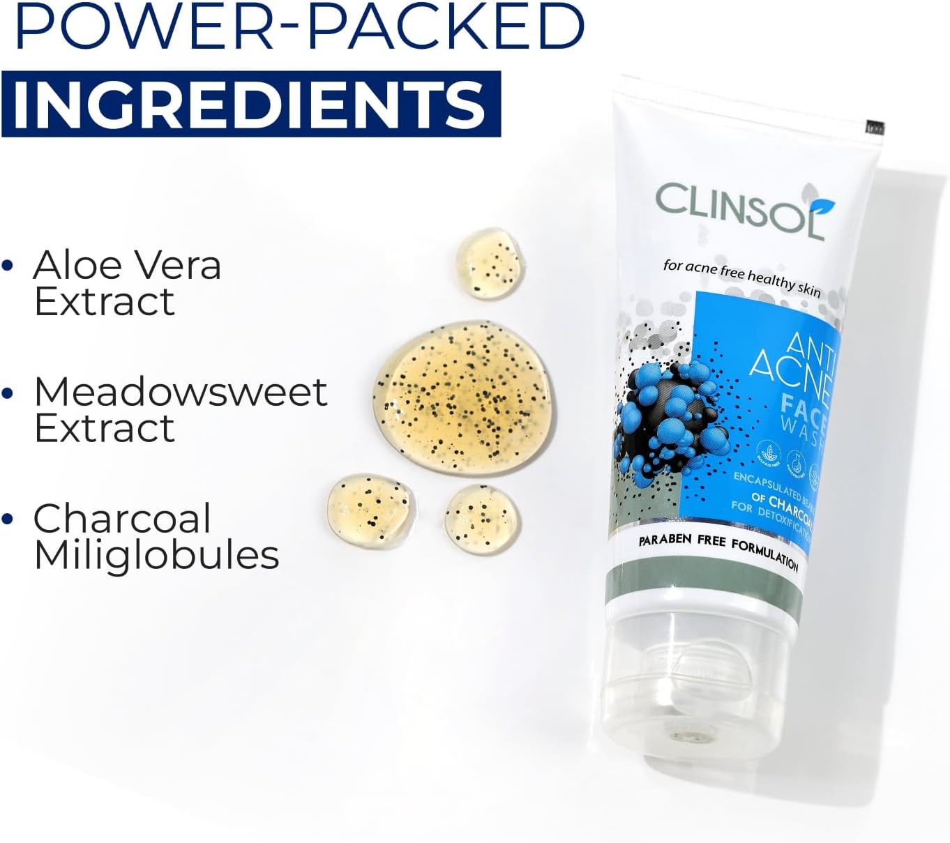 Leeford Clinsol Charcoal  Facewash 70g