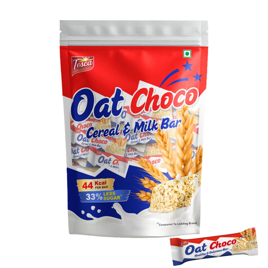 Tosca Oat Choco – Crunchy Oat & Milk Chocolate Bars - Nutritious Everyday Energy Bar | Tasty & Smart Snacking | Individually Wrapped Bars (10 Units in a Pouch)-image-23