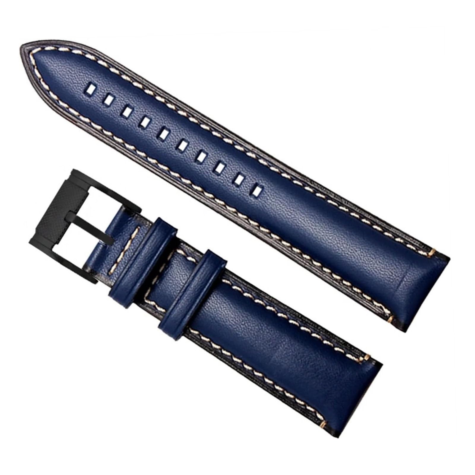 Correa de piel genuina flexible de 20mm para reloj 2453 5